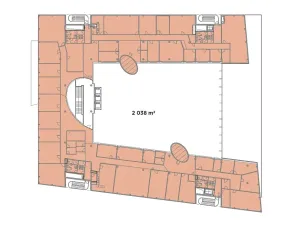 Pronájem kanceláře, Praha - Modřany, Mezi vodami, 610 m2