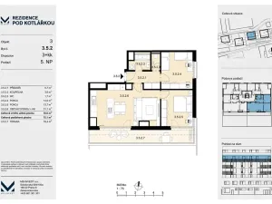 Prodej bytu 3+kk, Praha - Košíře, Leitzova, 70 m2