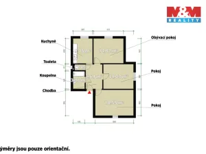 Prodej bytu 3+1, Měčín, Za Rybníkem, 75 m2