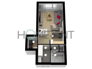 Pronájem bytu 1+kk, Praha - Bohnice, Lindavská, 29 m2