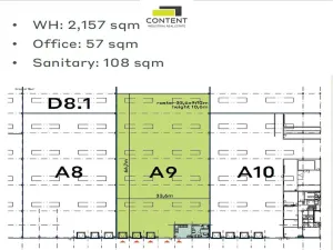 Pronájem skladu, Kozomín, 2157 m2