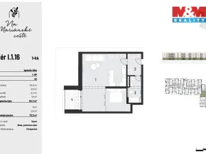 Prodej bytu 1+kk, Brandýs nad Labem-Stará Boleslav, Dřevčická, 65 m2