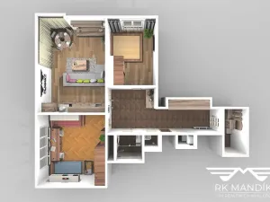 Pronájem bytu 3+kk, Praha - Nusle, Nad studánkou, 74 m2