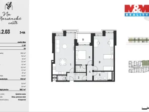 Prodej bytu 3+kk, Brandýs nad Labem-Stará Boleslav, Dřevčická, 92 m2