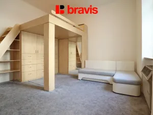 Pronájem bytu 1+kk, Brno - Husovice, Husovická, 30 m2