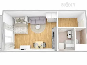 Pronájem bytu 1+kk, Brno, 34 m2