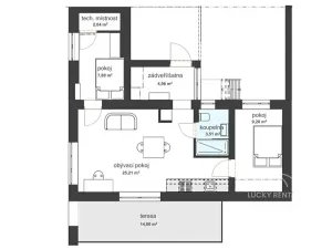 Pronájem rodinného domu, Hradec Králové, Přemyslova, 53 m2