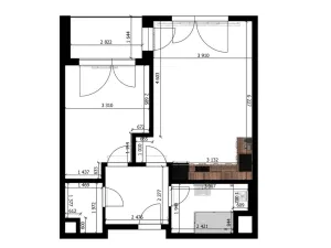 Pronájem bytu 2+kk, Praha, Stočesova, 51 m2