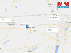 Pronájem bytu 2+kk, Rostoklaty - Nová Ves II, 47 m2