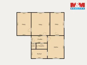 Prodej bytu 4+1, Sokolov, Sokolovská, 81 m2