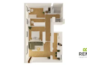 Pronájem bytu 4+1, Uherské Hradiště, Šromova, 90 m2