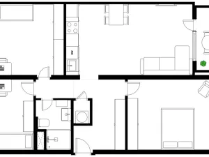 Prodej bytu 4+kk, Praha - Strašnice, Hřibská, 75 m2