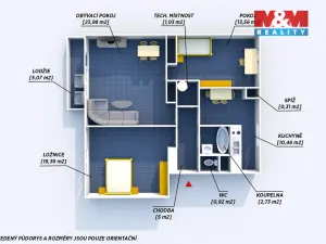 Prodej bytu 3+1, Domažlice, Ladova, 76 m2