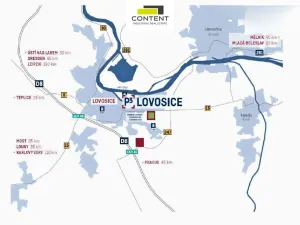 Pronájem skladu, Lovosice, 6563 m2