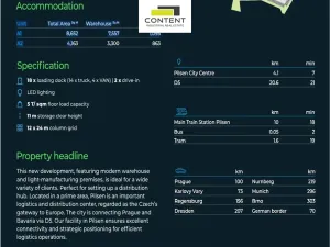 Pronájem výrobních prostor, Plzeň - Bolevec, Úněšovská, 3300 m2