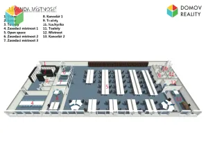 Pronájem kanceláře, Zdice - Černín, 1050 m2