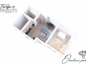 Pronájem bytu 2+kk, Určice, 43 m2