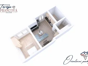 Pronájem bytu 2+kk, Určice, 43 m2