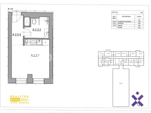 Pronájem bytu 1+kk, Zlín, Lorencova, 22 m2