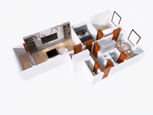 Pronájem bytu 2+1, Ústí nad Labem - Severní Terasa, Kmochova, 62 m2