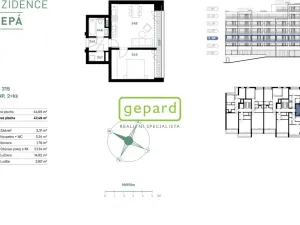 Pronájem bytu 2+kk, Brno - Zábrdovice, Slepá, 45 m2