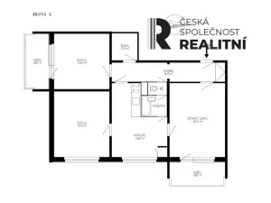 Pronájem bytu 3+1, Zlín, Jílová, 66 m2