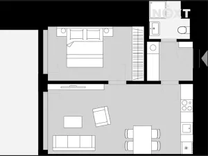 Pronájem bytu 2+kk, Kladno, Ke křížku, 49 m2