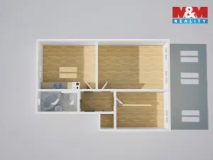 Prodej bytu 2+1, Ústí nad Labem - Ústí nad Labem-centrum, Ve Smyčce, 73 m2