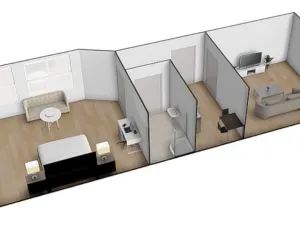 Pronájem bytu 2+1, Brno - Maloměřice, Obřanská, 44 m2