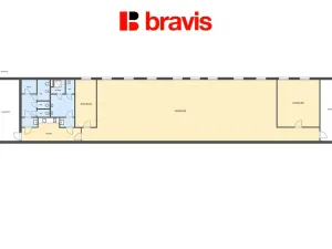 Pronájem kanceláře, Brno - Slatina, Hviezdoslavova, 257 m2