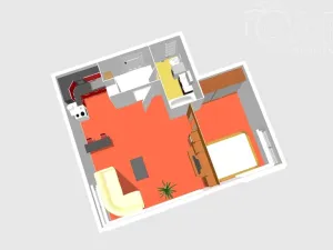 Pronájem bytu 2+kk, Praha, Kurta Konráda, 46 m2