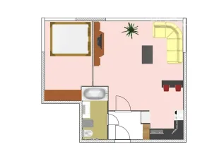 Pronájem bytu 2+kk, Praha, Kurta Konráda, 46 m2