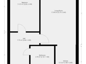 Pronájem bytu 2+kk, Praha - Kobylisy, Kubíkova, 50 m2