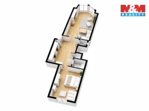 Pronájem bytu 2+kk, Praha - Nusle, Jaromírova, 63 m2