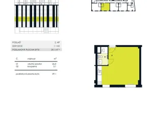 Pronájem bytu 1+kk, Brno - Zábrdovice, Příkop, 30 m2