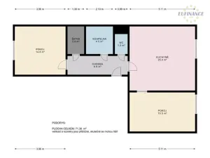 Prodej bytu 3+kk, Kralupy nad Vltavou, Havlíčkova, 68 m2