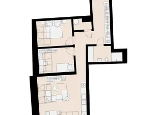 Pronájem bytu 3+kk, Praha - Žižkov, Jeronýmova, 77 m2