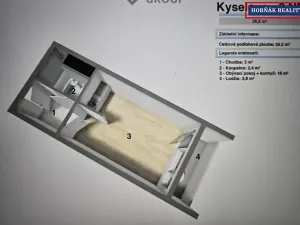 Prodej bytu 1+kk, Praha - Kobylisy, Kyselova, 26 m2