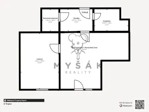 Pronájem bytu 2+kk, České Budějovice - České Budějovice 3, U Trojice, 54 m2