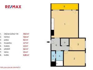 Prodej bytu 3+kk, Praha - Krč, Trnková, 82 m2
