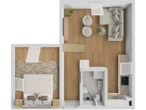 Prodej bytu 2+kk, Uherské Hradiště - Mařatice, 1. máje, 42 m2