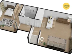 Prodej bytu 2+kk, Praha - Nusle, náměstí Bratří Synků, 51 m2