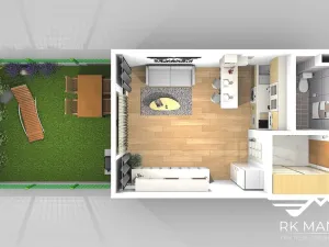 Pronájem bytu 1+kk, Hostivice, Za Mlýnem, 29 m2