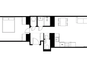 Prodej bytu 2+kk, Praha - Žižkov, Víta Nejedlého, 49 m2