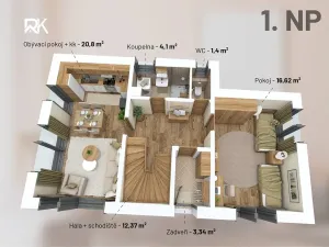 Prodej pozemku pro bydlení, Štěchovice, 820 m2