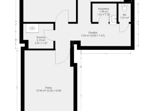 Pronájem bytu 2+1, Brno, Lomená, 52 m2