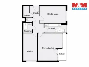 Pronájem bytu 3+1, Hradec Králové - Třebeš, Pod Strání, 77 m2