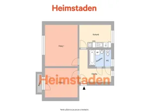 Pronájem bytu 2+1, Ostrava - Moravská Ostrava, Gajdošova, 55 m2