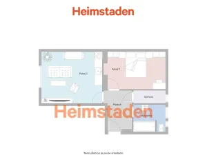 Pronájem bytu 2+kk, Ostrava - Kunčičky, Nadační, 48 m2