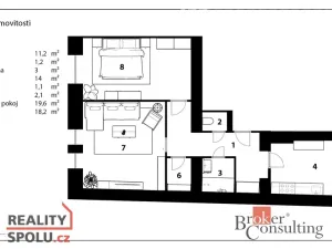Prodej bytu 3+kk, Praha - Žižkov, Hartigova, 74 m2
